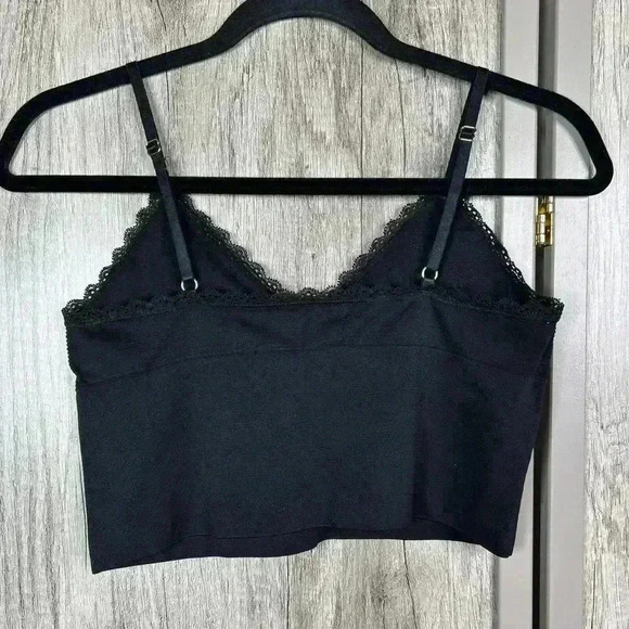 Free People Intimately Bralette Medium Black Color Adjustable Straps Sz M - Picture 2 of 5